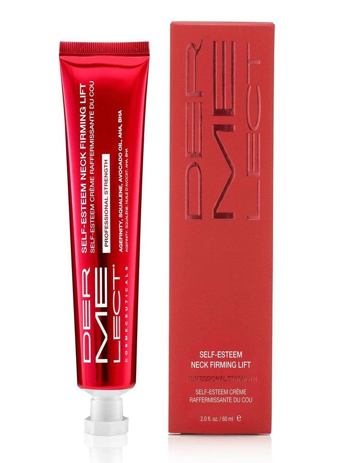 Dermelect Self-Esteem Neck Firming Lift Professional - Anti Aging Cream with Agefinity, Squalene, Green Tea Toning Hydrating Firming Treatment for Crepey Sagging Skin, Tech Neck 2 oz - Image 1